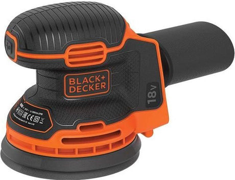 Black+decker 18v ​​excentrisk slibning m. uden batteri og oplader - bdcros18n-xj
