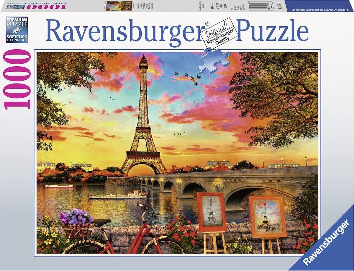 Ravensburger puslespil paris - puslespil - 1000 brikker