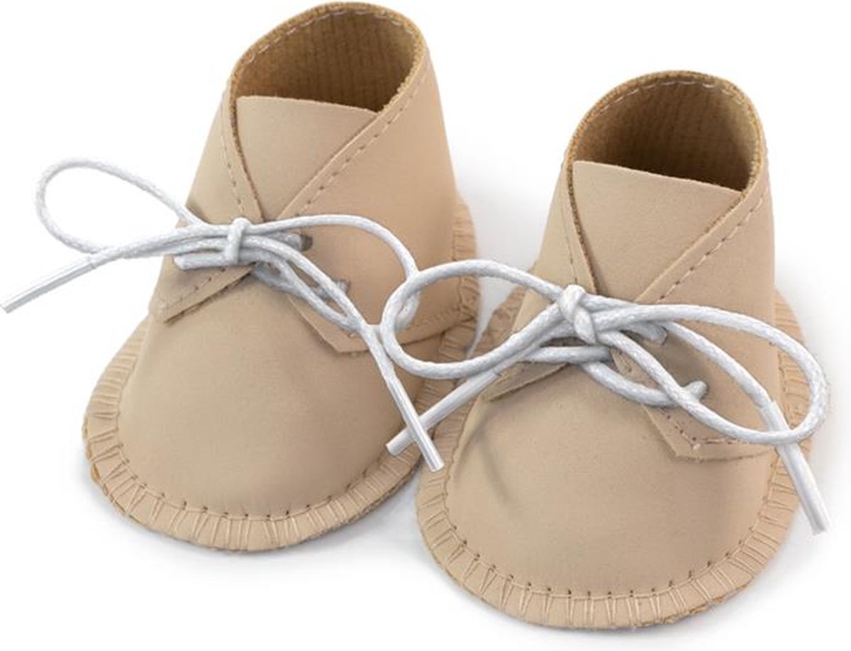 Miniland ml dukker: sko til drengepiger 38cm, beige, 3+
