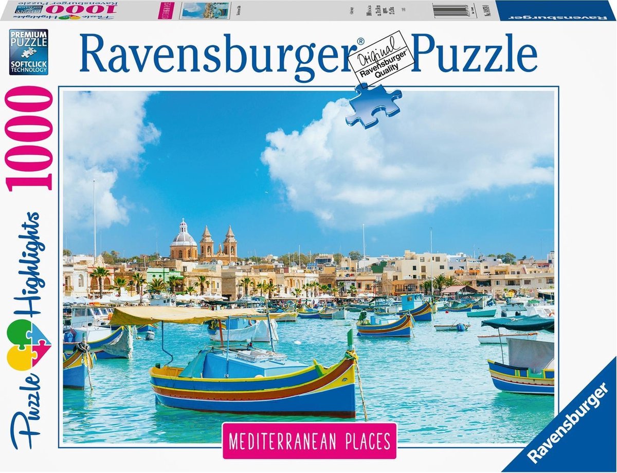Ravensburger puslespil Malta - puslespil - 1000 brikker