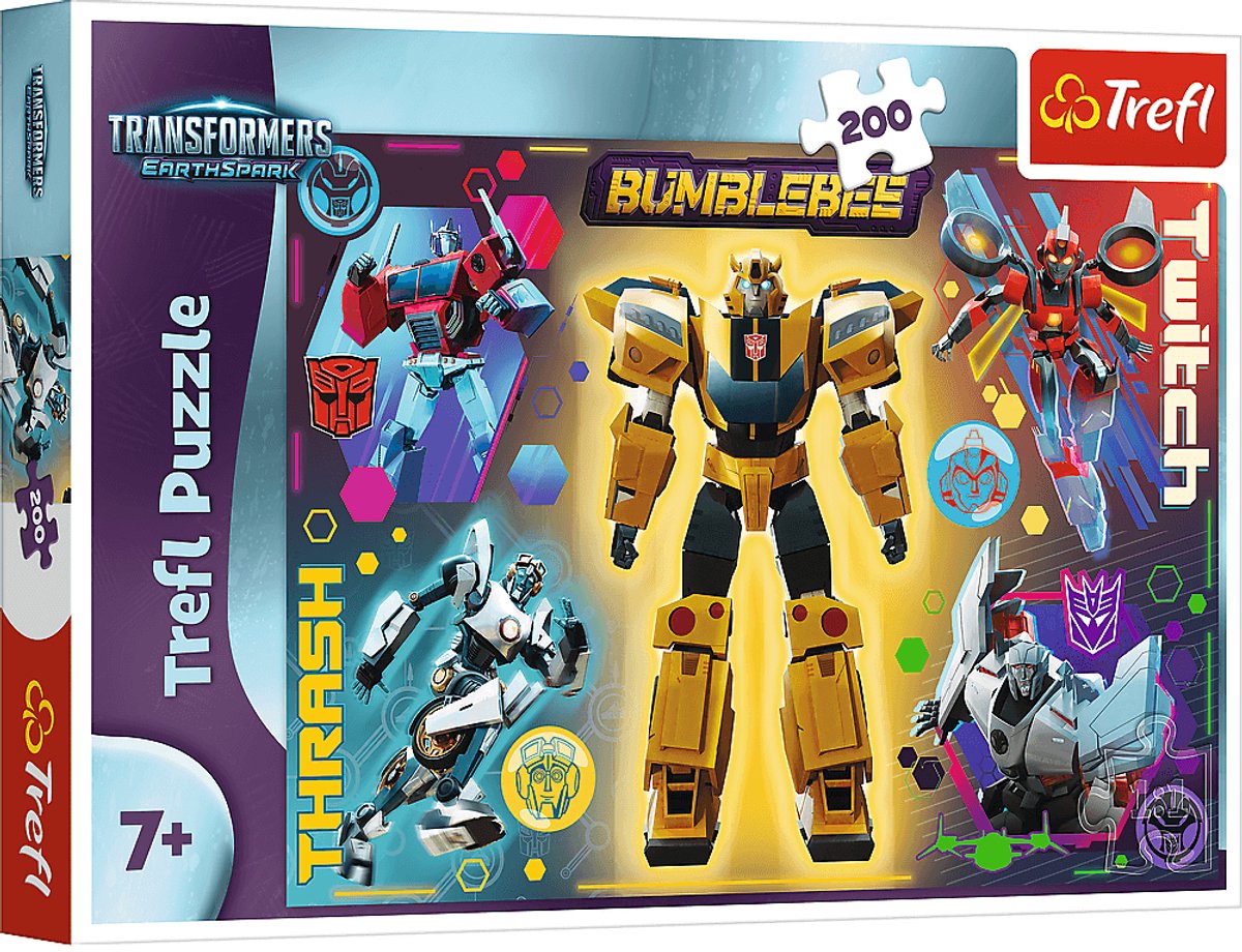 Trefl transformers puslespil - 200 brikker - fra 7 år