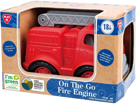Playgo biobaseret brandbil rød - 28cm