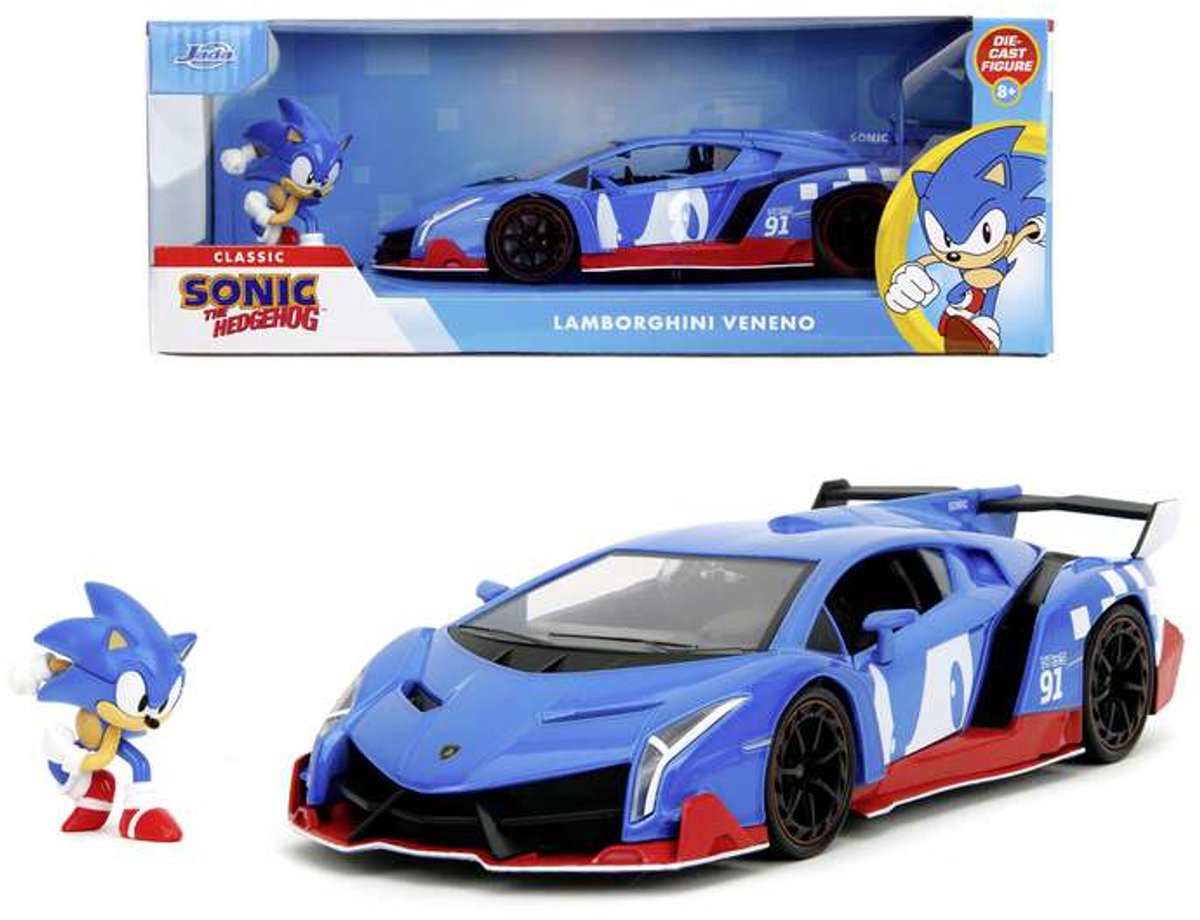 Jada legetøj jada sonic lamborghini veneno 1:24