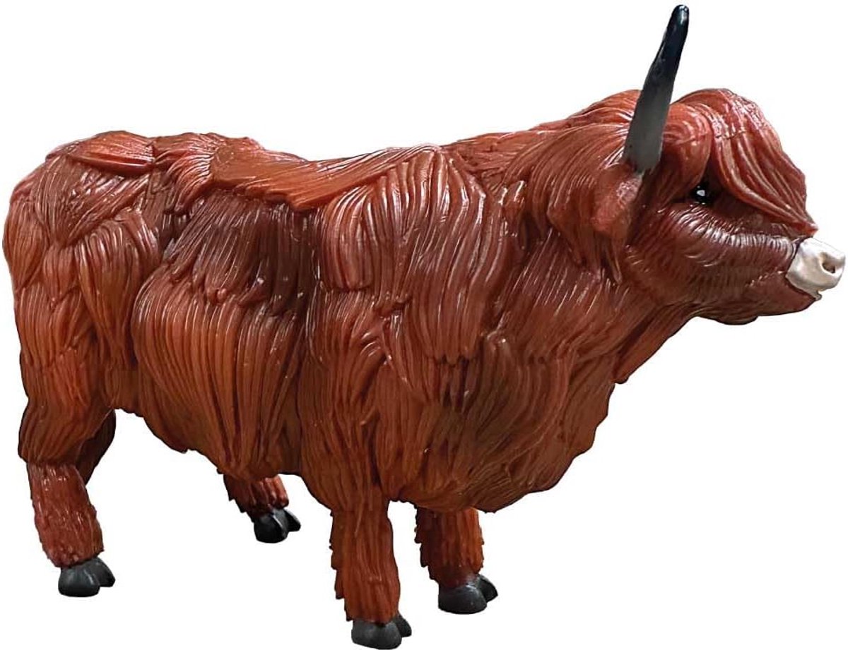Bullyland 62445 – legefigur og samlerfigur highlander ko – ca. 9,5 cm – naturtro og detaljeret design – ideel som pædagogisk legefigur og lille gave til børn fra 3 år.