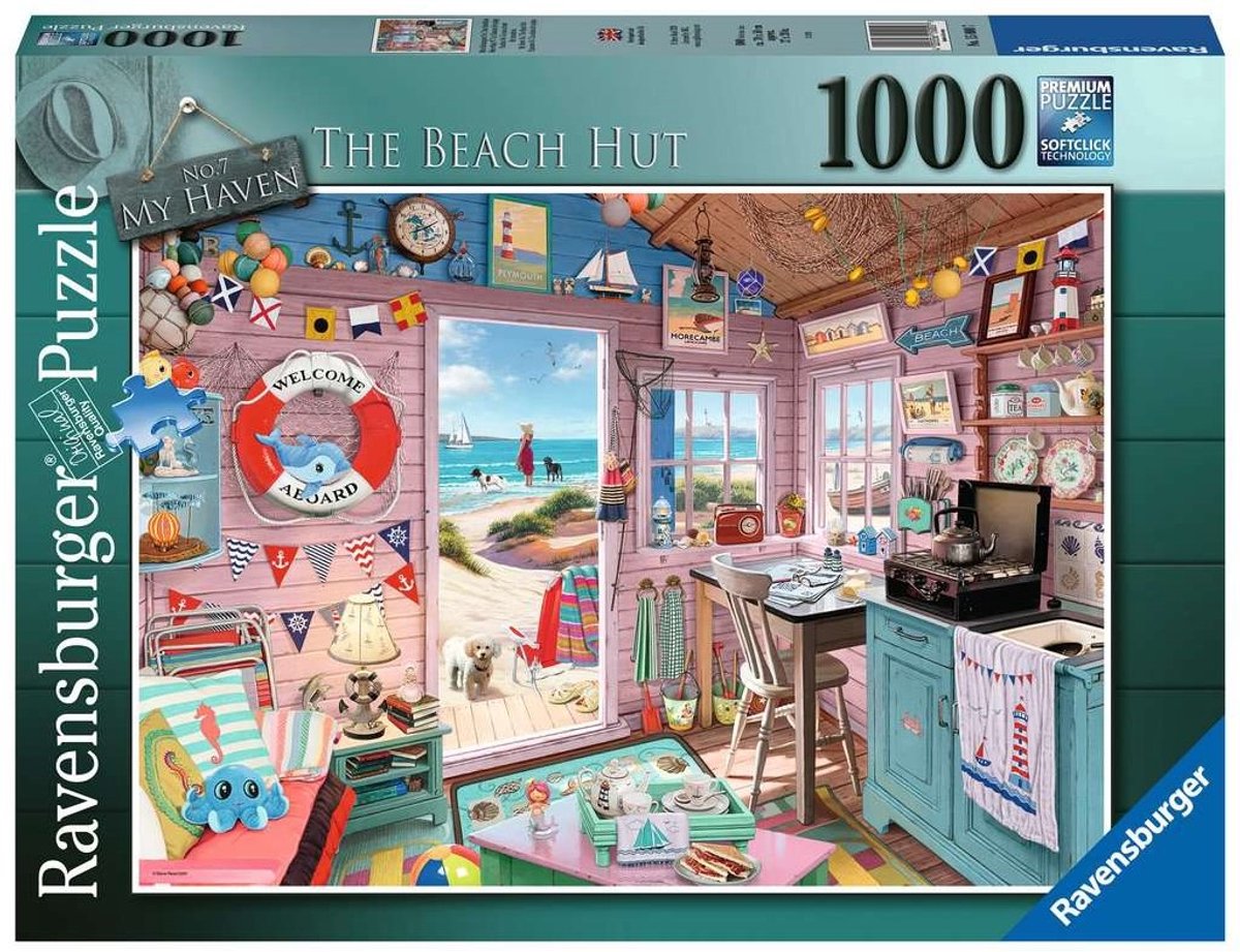 Ravensburger strandhytten - 1000 teile.