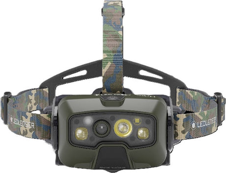 Ledlenser hf8r kerne - pandelampe - genopladelig - 1600 lumen - ip68 - batteri foran - digital fokus - adaptiv lysstråle - bluetooth - rgb