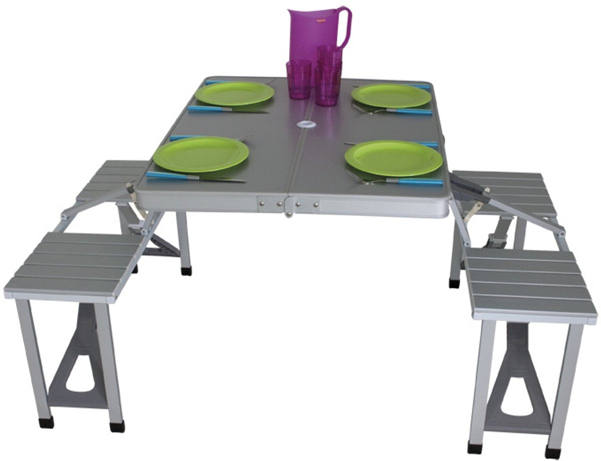 campingbord Limoux 86 x 68 cm alugrå