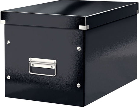Leitz wow click store kube stor opbevaringsboks - 80 % genbrugspap - 32x36 cm (bxd) - sort
