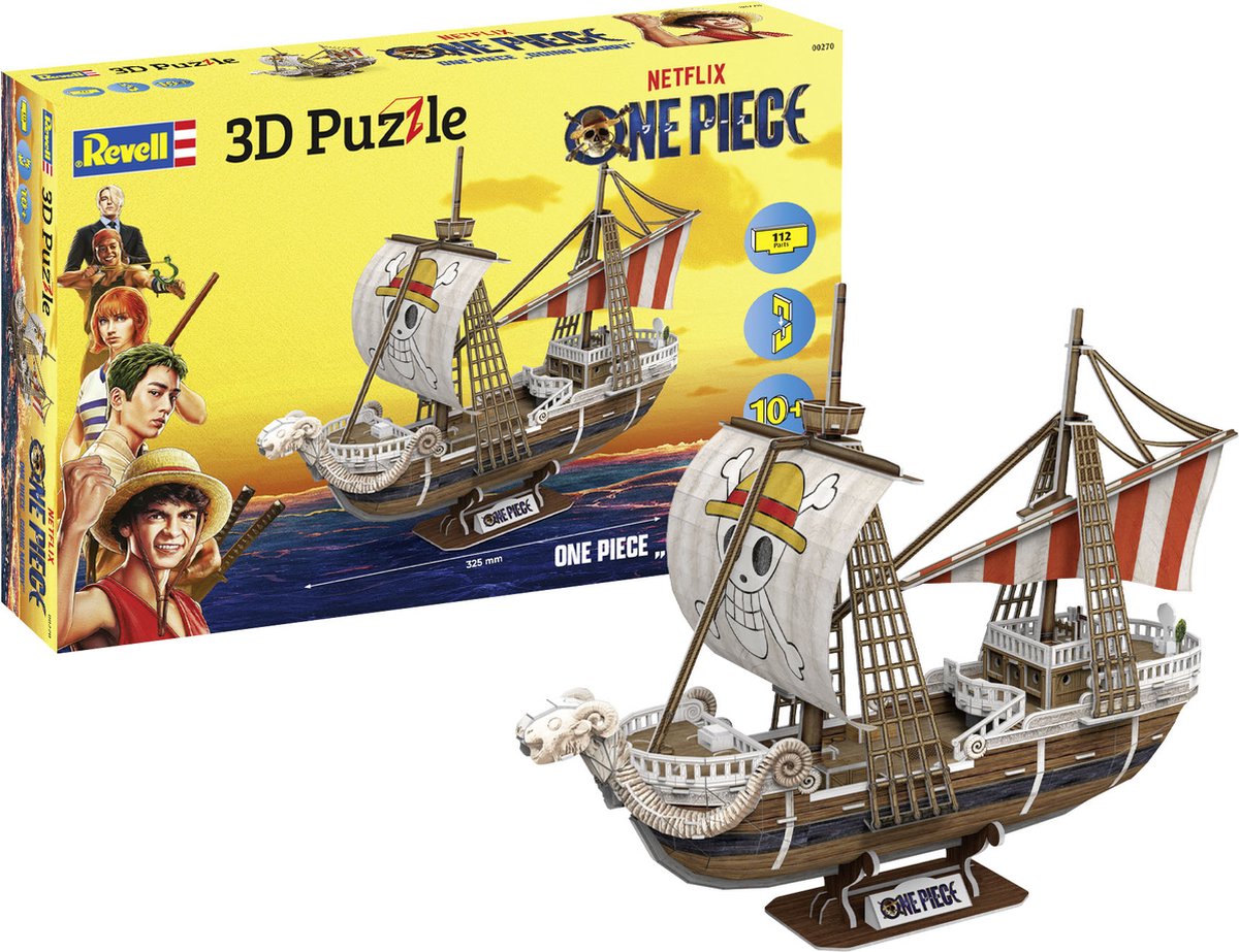 Revell puslespil - 00270 ét stykke -going lyst- - skib - 32,5x19x29cm 3d puslespil