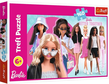 Trefl puslespil barbie 160 brikker - farverigt puslespil til børn.