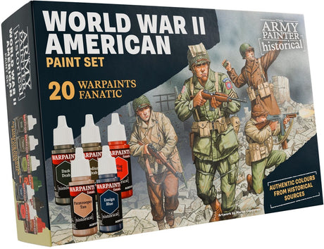 Hærmaleren - historisk: amerikansk verdenskrig - 20×18ml akrylfarver, vaske og metallics - wp8082p