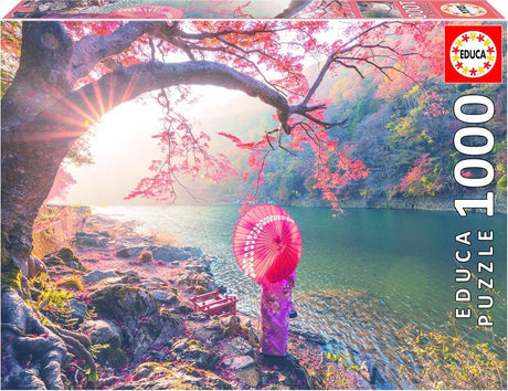 Educa puslespil sunrise katsura river japan 1000 brikker.
