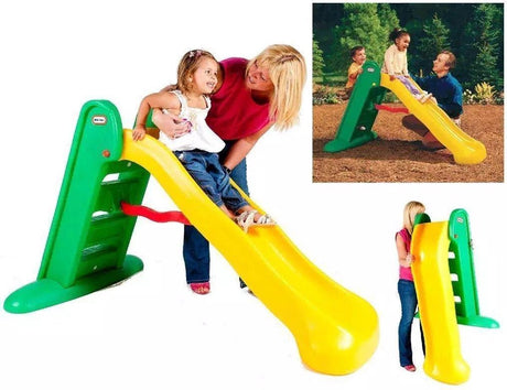 Little Tikes rutsjebane stor rutsjebane - småbørn - til udendørs - grøn gul