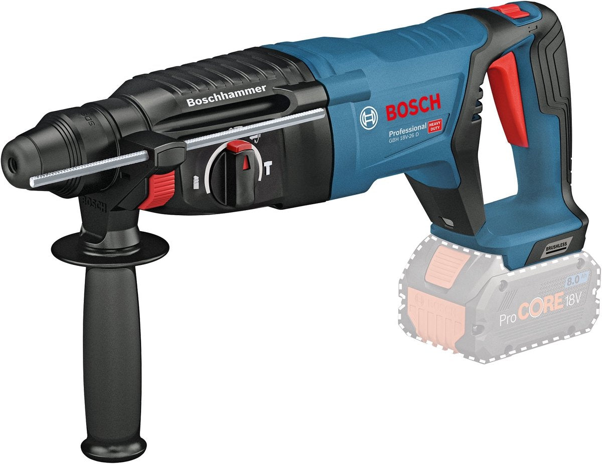 Bosch akku borehammer med SDS Plus GBH 18V-26 D Solo - 0611916001