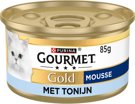 Gourmet guldmousse - våd kattefoder - tun - 24 x 85 g