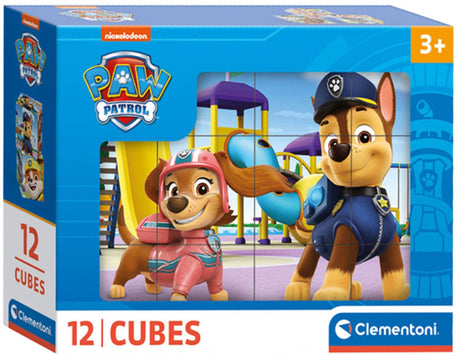 Clementoni - 12 blokke puslespil - potepatrulje - 6 billeder - fra 3 år