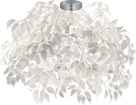Rl lever dit lys reality leavy - loftslampe - krom - ekskl. 3x e14 4,9 w - loftmontering - mønsterbeskyttelse
