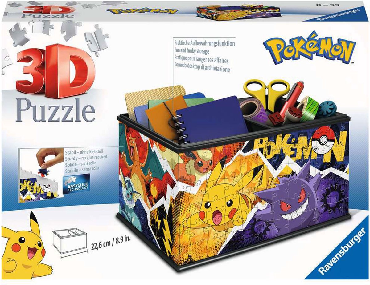 Ravensburger pokémon 3d 3d puslespil tegneseriefigurer