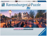 Ravensburger puslespil Amsterdam by night - puslespil 1000 brikker.