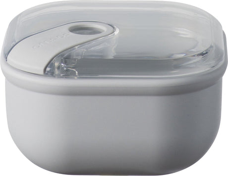 Omada - pull box madkasse firkantet 425 ml - polypropylen - grå -
