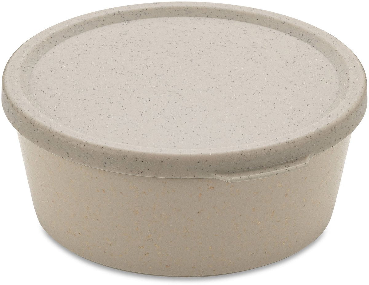 Koziol skål med låg, 0,89 l, økologisk, sandbeige - | tilslut skål