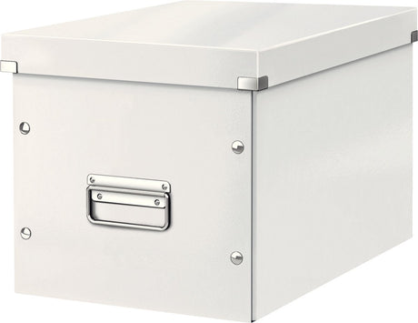 Leitz wow click store kube stor opbevaringsboks - 80 % genbrugspap - 32 x 31 x 36 cm (BxHxD) - hvid