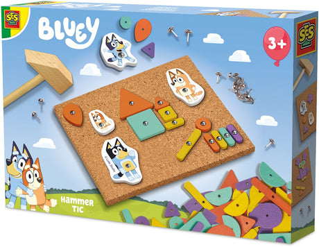 Ses creative bluey - bankende hammer - til børn fra 3 år - 24 figurer og 4 blå figurer