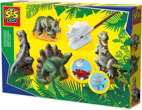 Ses kreative ses gipsafstøbning - dinosaurer