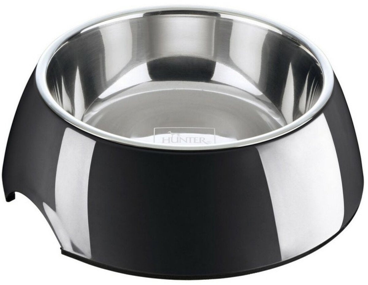 Hunter madskål - drikkeskål - 700ml - sort -