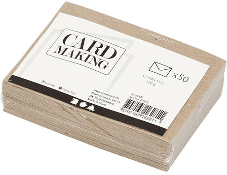 Kreativ virksomhed https: www.cchobby.nl genbrugt-kuvert-størrelse-envelope-7-8x11-5-cm-120-gr-natural-50-piece-1-box