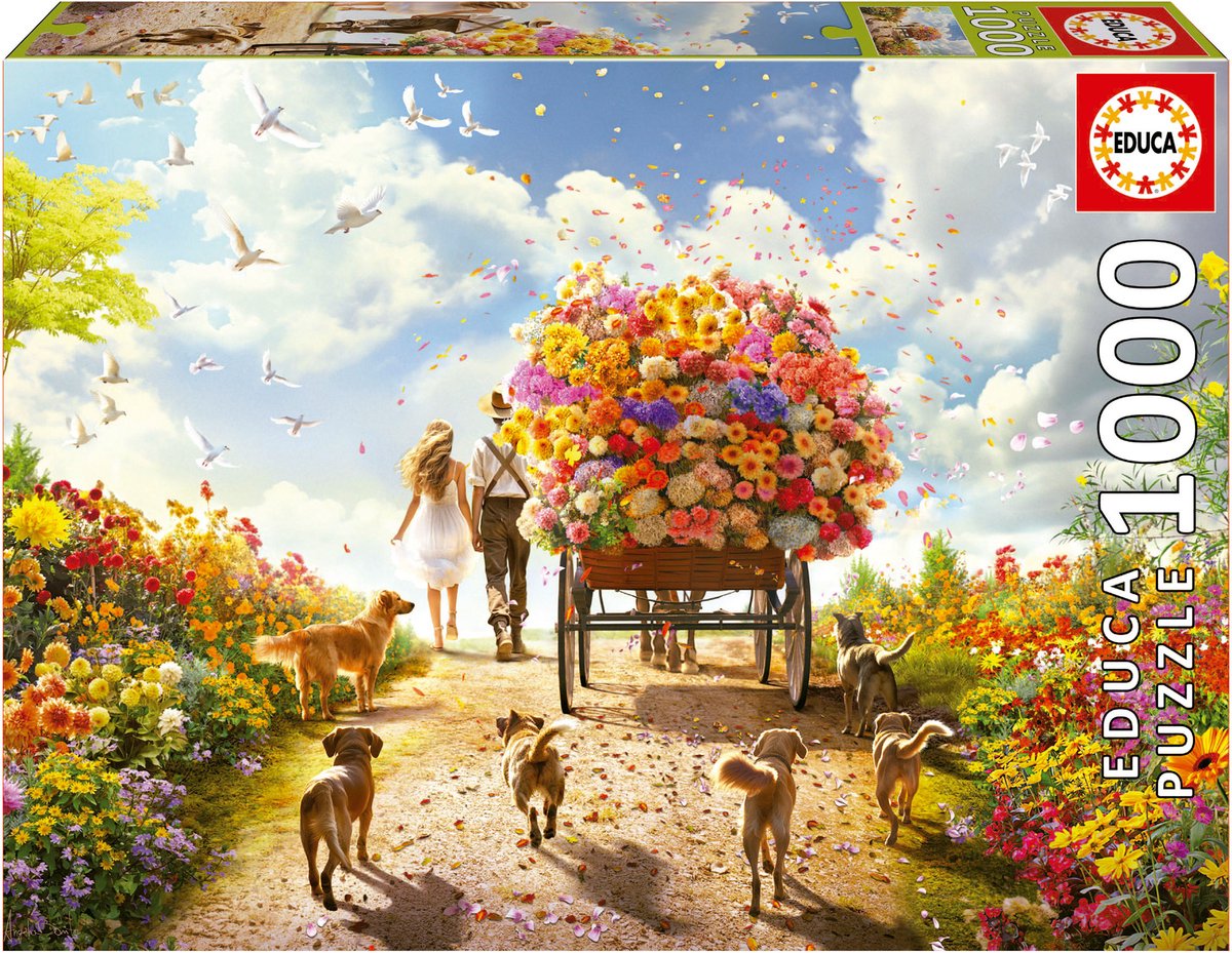 Educa - puslespil - 1000 brikker - blomsterrigdom