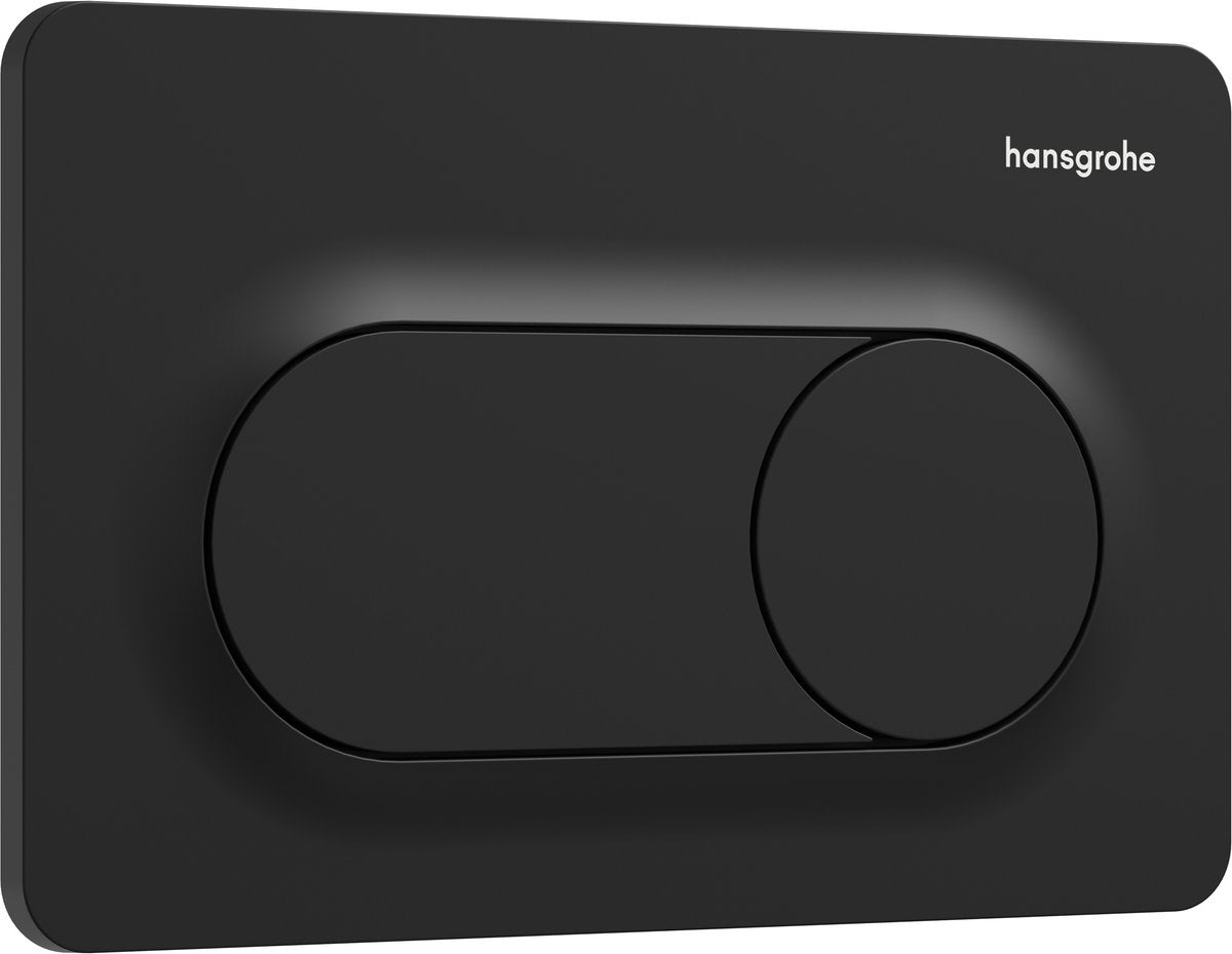 Hansgrohe iframe original s trykplade til dual flush mat sort