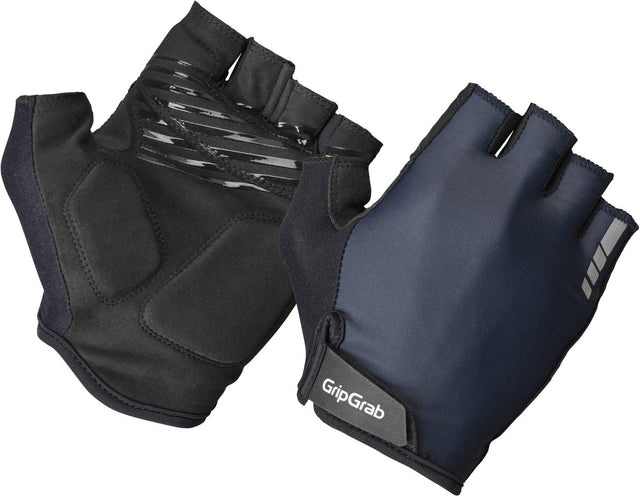 Gripgrab - ride polstret korte finger sommer cykelhandsker med polstring - unisex - marineblå