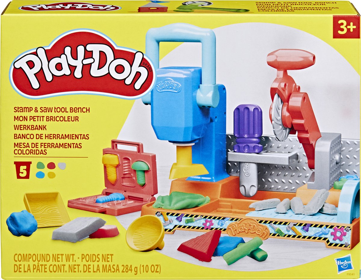 Play-doh stempling og sav legesæt - modellervoks - børneredskaber