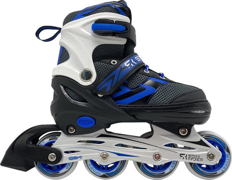 Street rider inline skates semi-bløde støvle blå sort str. 29-32