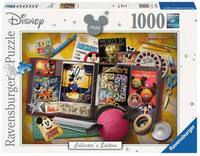 Ravensburger puslespil Mickey Maus Jahr 1970 - 1000 stykker Disney.