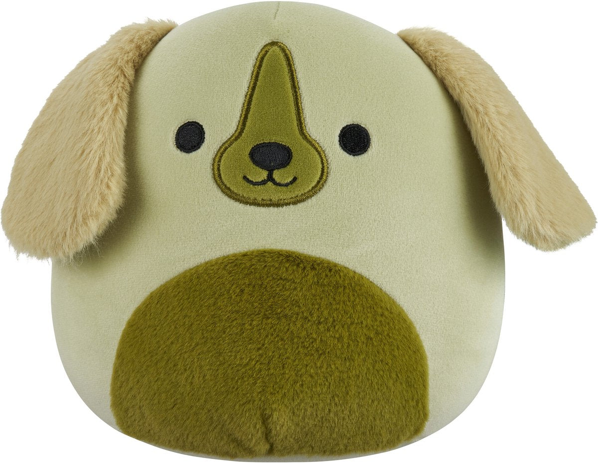Squishmallows - brad - grøn retriever med fuzzy mave - 19 cm plys