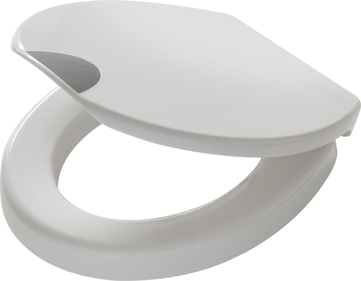 Tiger comfort care - toiletsæde - toiletsæde soft close - toiletforhøjer 5 cm - duroplast hvid