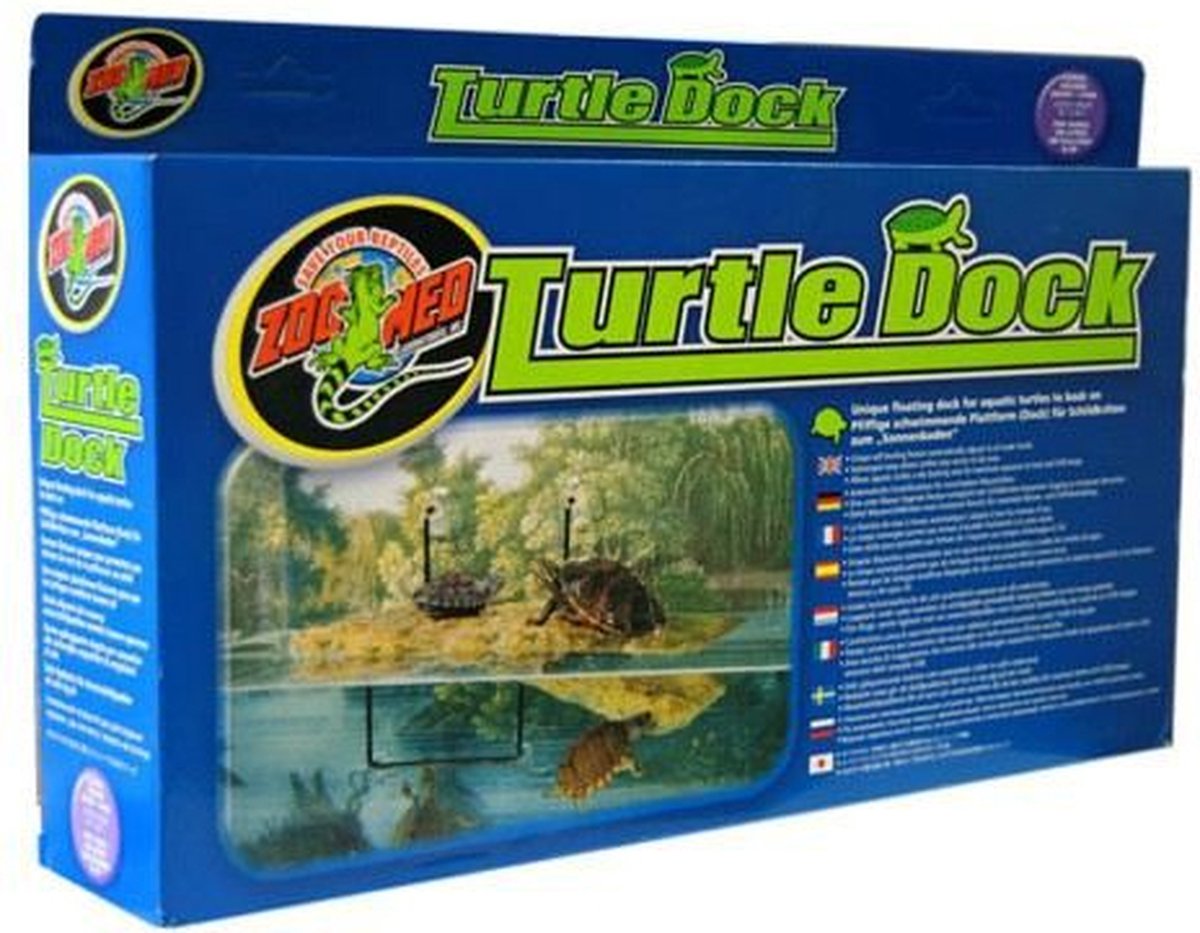 Zoomet drijvend turtle dock medium - akvarie dekoration - 39 x 18 cm