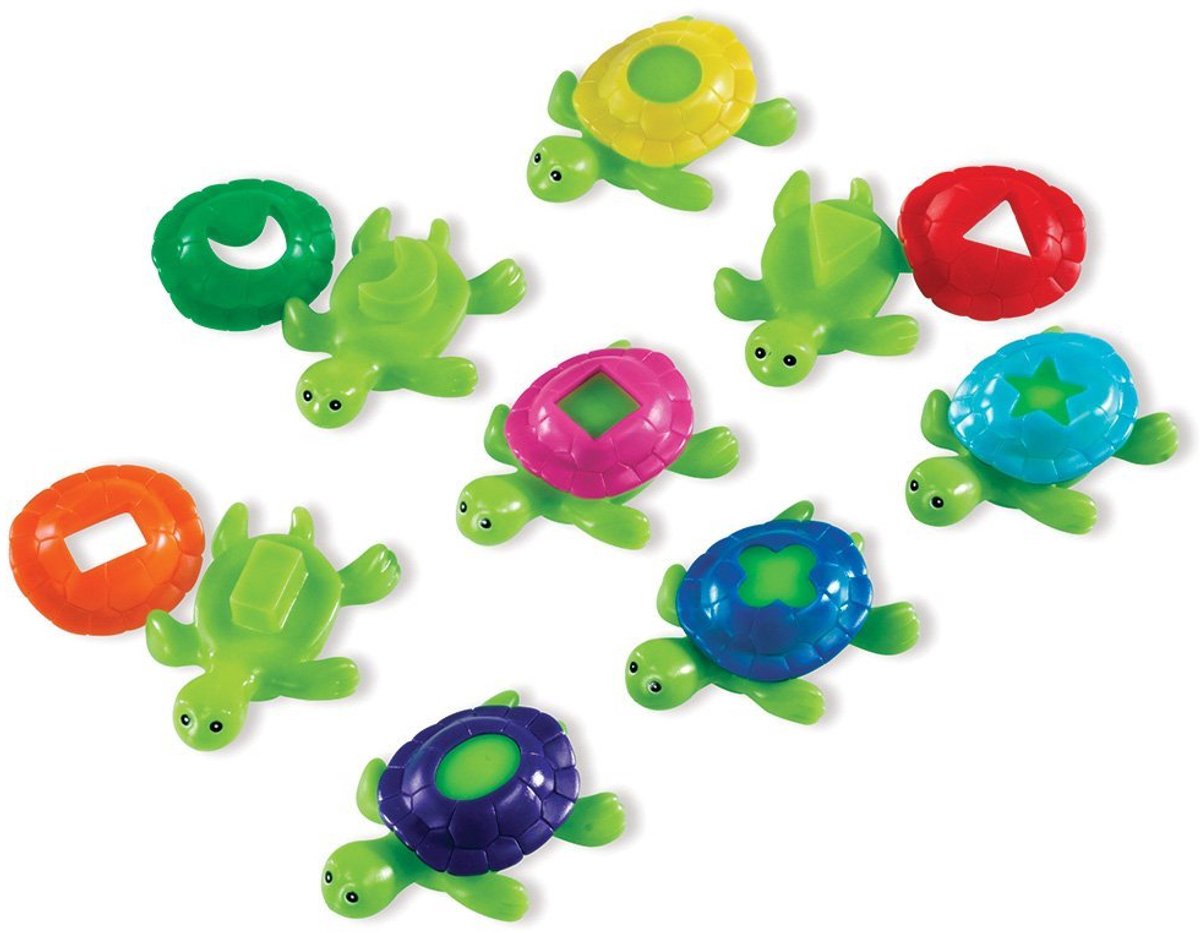 Læringsressourcer smart splash® formskalskildpadder (sæt med 16) - 2+
