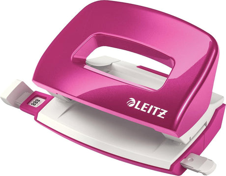 Leitz wow mini hulmaskine - op til 10 ark - til hjemmet - pink