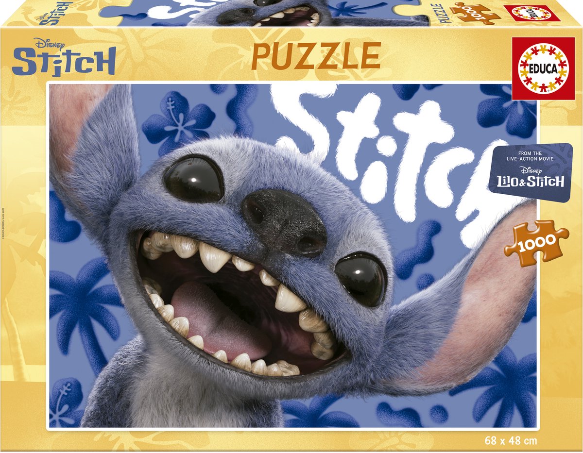 Educa lilo stitch puslespil 1000 brikker blå