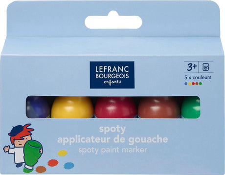 Lefranc bourgeois paris lefranc bourgeois 807251 uddannelse plettet maling tusch – 5-delt sæt | gouache markører til børn fra 3 år | stænkfri vaskbar