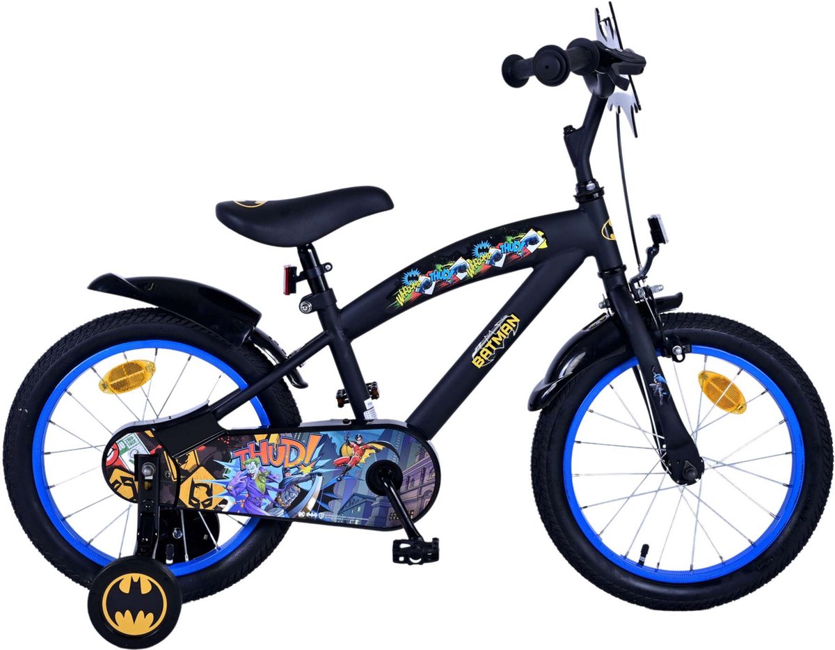 Batman børnecykel - Drenge - 16 tommer - Sort