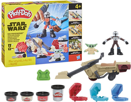 Play-doh Star Wars The Mandalorian speeder - 3 små krukker