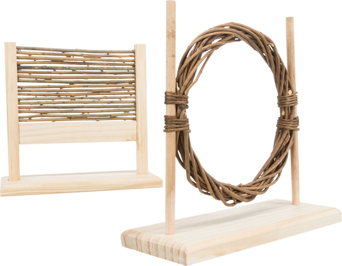 Trixie agility sæt hække med ring (28x12x26 cm)
