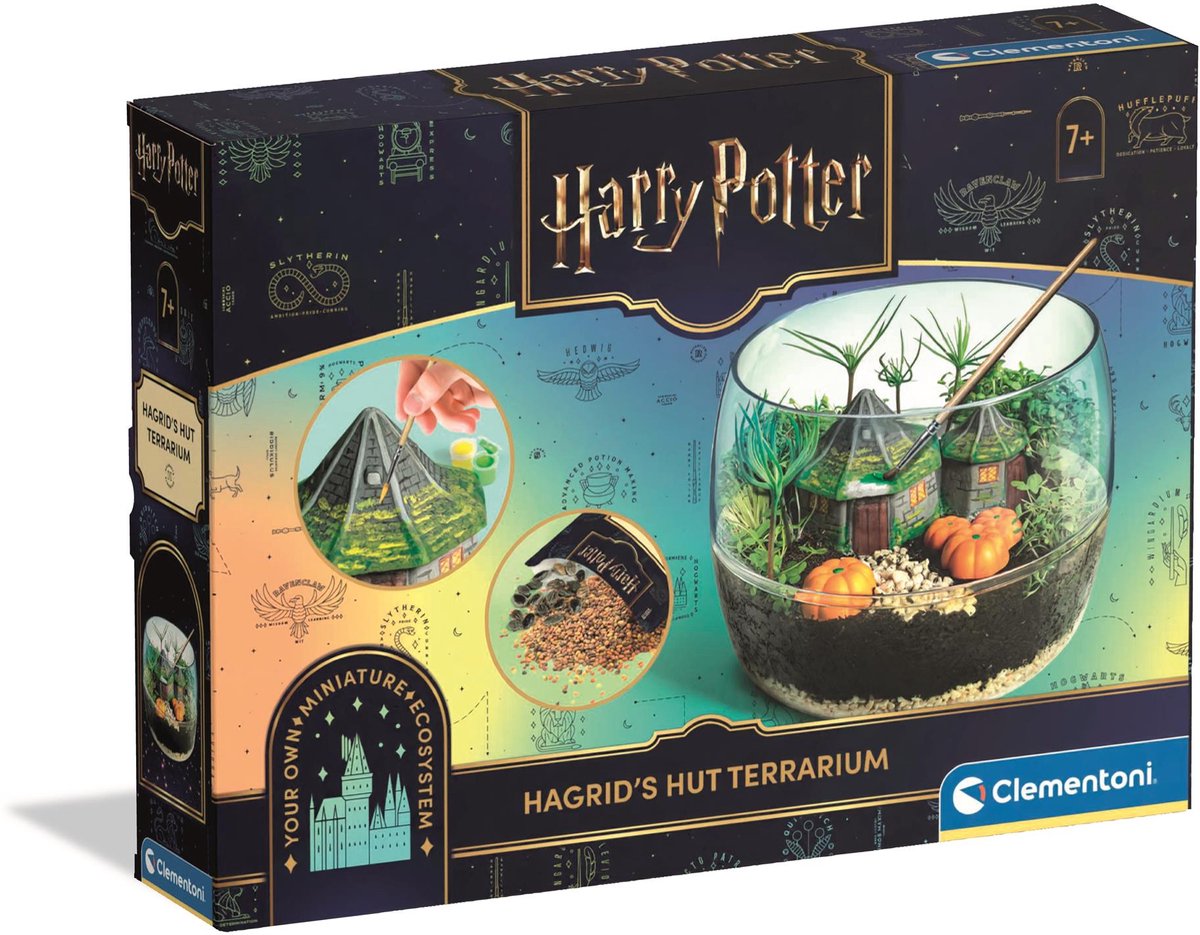 Clementoni harry potter hagrid's hut terrarium miniaturefremstillingssæt
