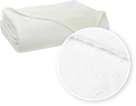 Meyco home bouclé sengetæppe - råhvidt
