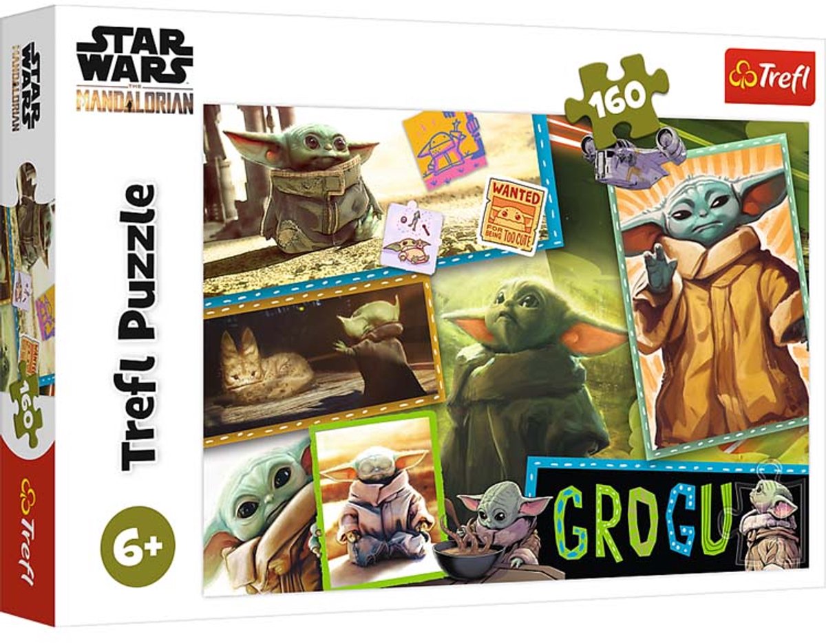Trefl puslespil star wars grogu 160 brikker - mandalorian.