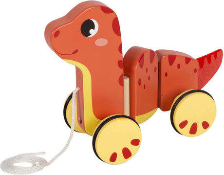 Lille fod - dinosaurfigur i træ